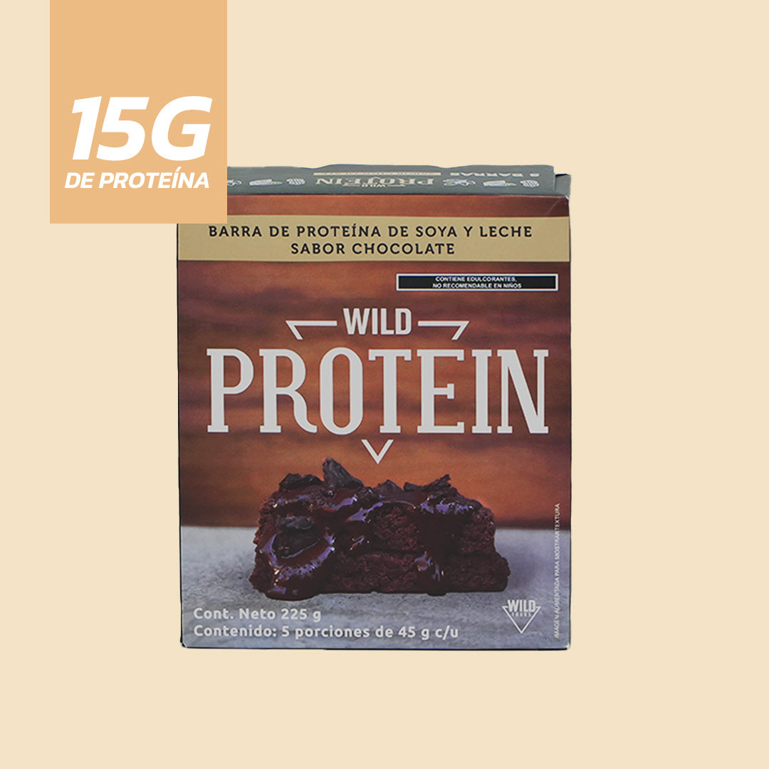 Barra de Proteína Sabor Chocolate 5 unidades (15 Cajas)