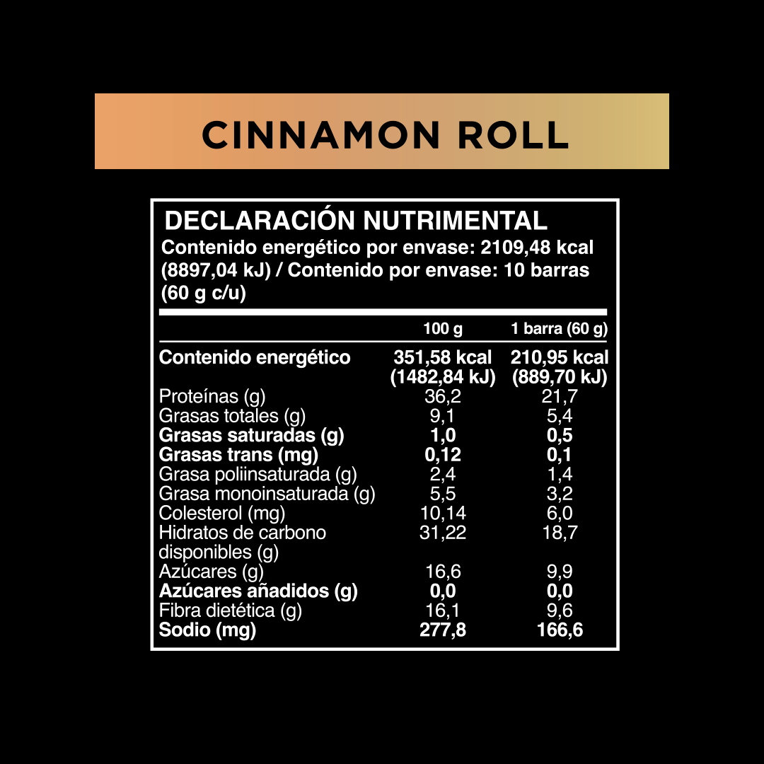 Barrita Wild Protein Pro Cinnamon Roll 10 unidades