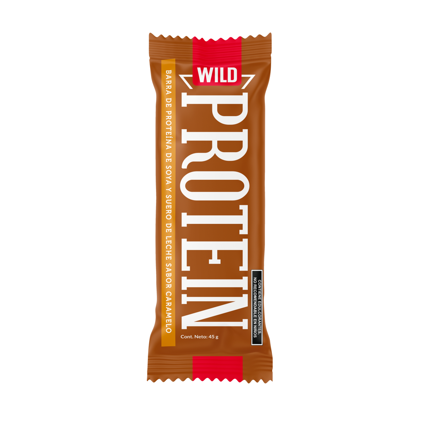 Caja Master Wild Protein Sabor Caramelo 10 displays (160 barritas)