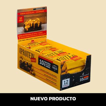 Wild Protein Mini Chocolate Cacahuate 12 unidades