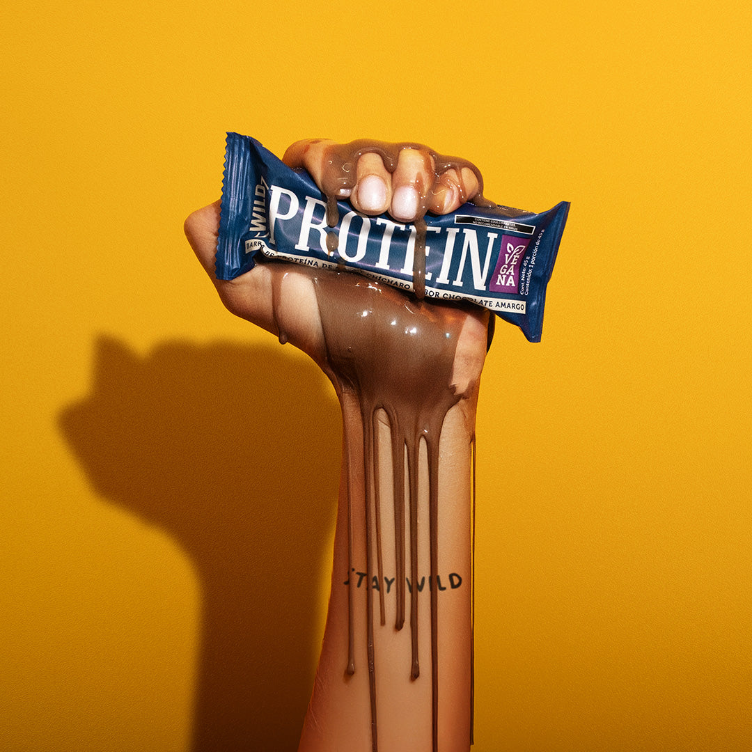 Caja Master Wild Protein VEGANA Sabor Chocolate Amargo 5 unidades (15 display)