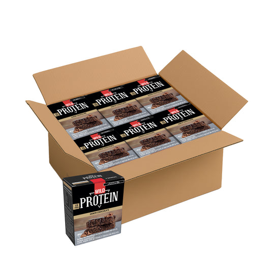 Caja Master Wild Protein Sabor Chocolate 15 displays (75 barritas)