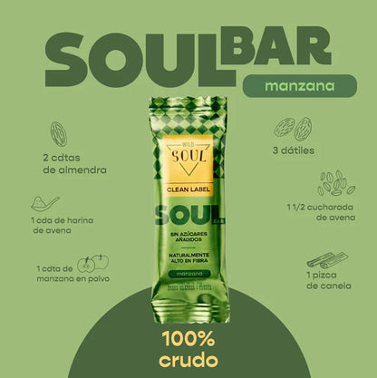 Barra Wild Soul sabor Manzana Canela 4 unidades
