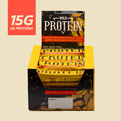 Barra de Proteína Sabor Chocolate y Cacahuate 16 unidades