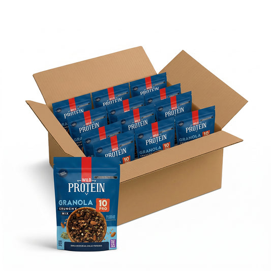 Caja Master Wild Protein Granola VEGANA Crunchy Semillas (14 Unidades)