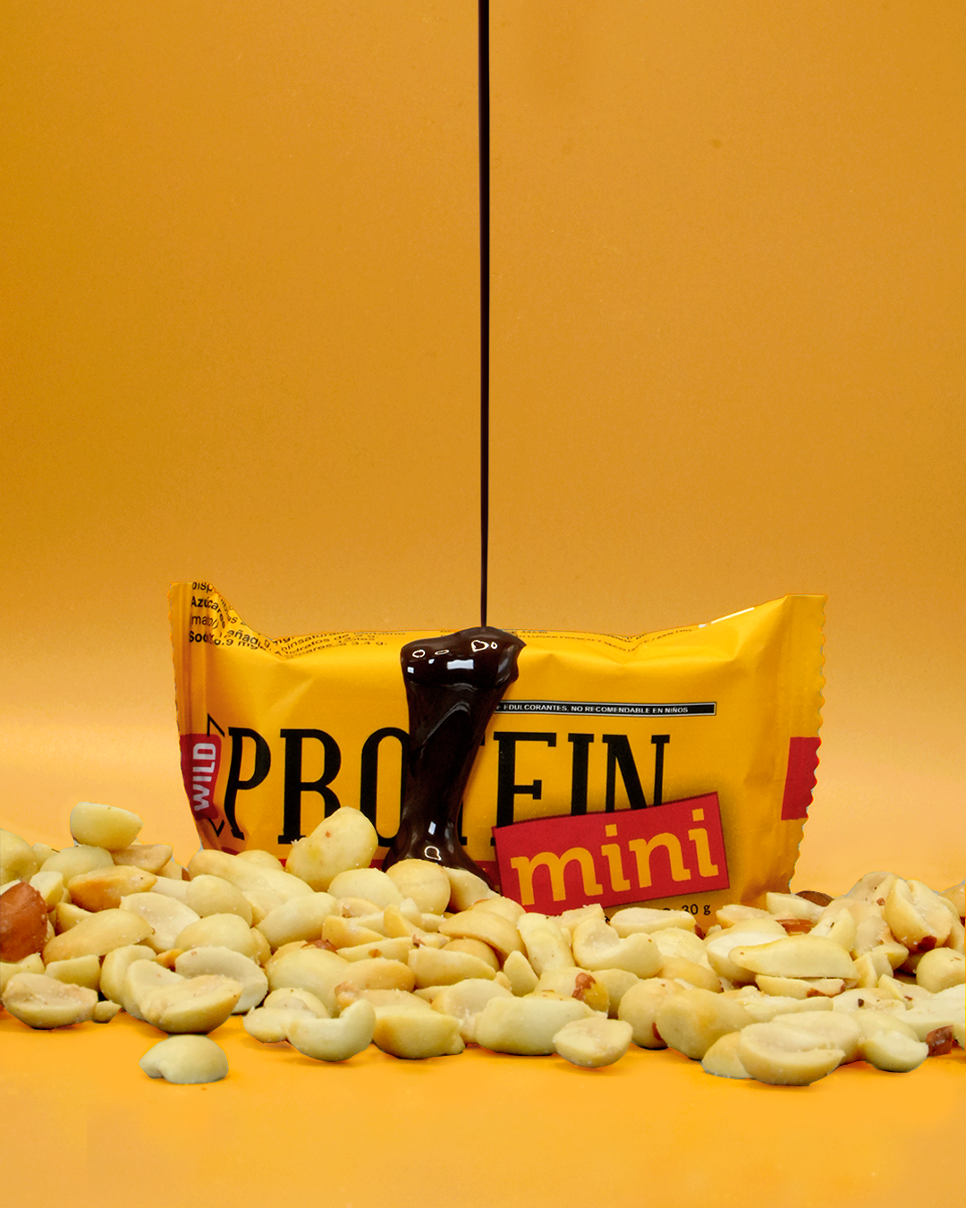 Wild Protein Mini Chocolate Cacahuate 12 unidades