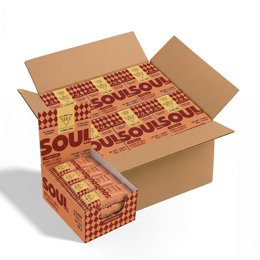 Caja Master Wild Soul sabor Cacahuate 10 displays (120 barritas)