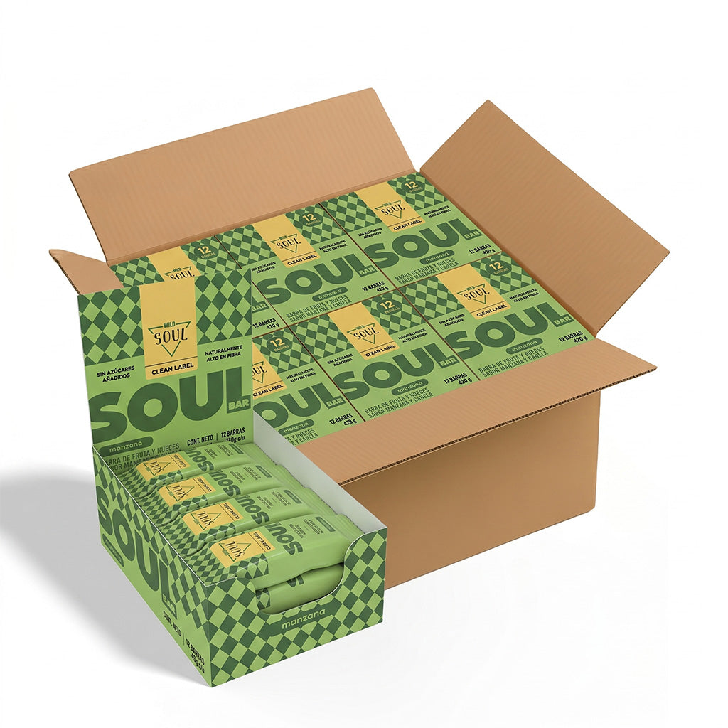 Caja Master Wild Soul sabor Manzana Canela 10 displays (120 barritas)