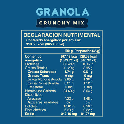 Caja Master Wild Protein Granola VEGANA Crunchy Semillas (14 Unidades)