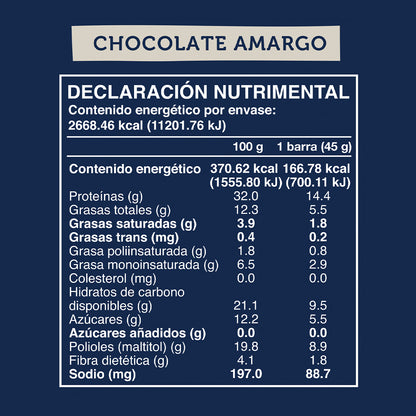 Caja Master Wild Protein VEGANA Sabor Chocolate Amargo 10 displays (160 barritas)