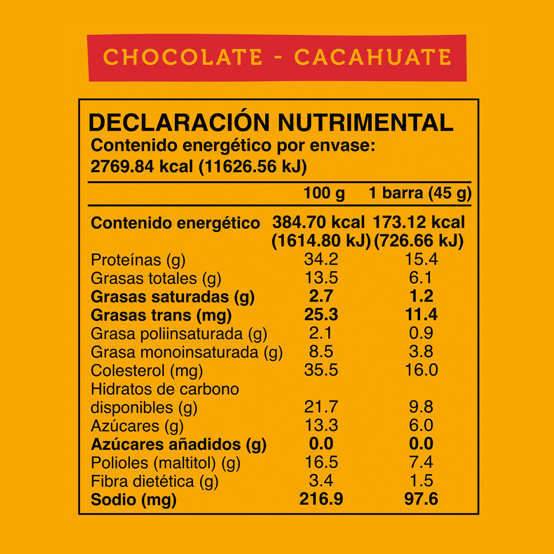 Caja Master Wild Protein Sabor Chocolate y Cacahuate 10 displays (160 barritas)