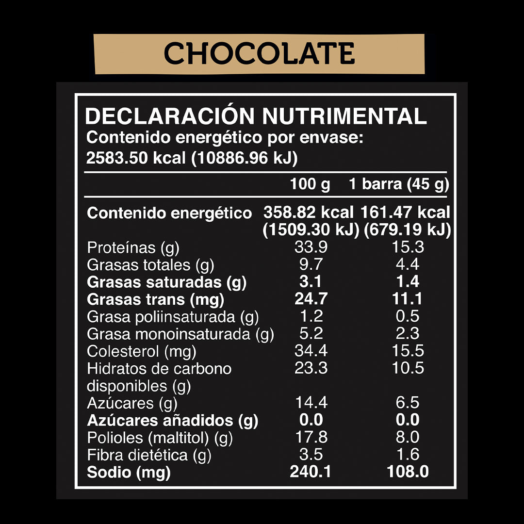 Caja Master Wild Protein Sabor Chocolate 10 displays (160 barritas)