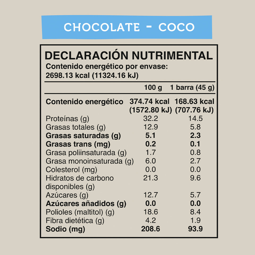 Caja Master Wild Protein VEGANA Sabor Chocolate Coco 10 displays (160 barritas)