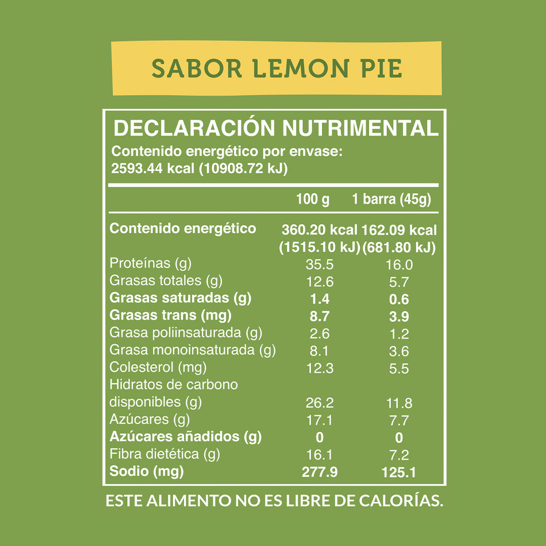 Caja Master Wild Protein Sabor Lemon Pie 10 displays (160 barritas)