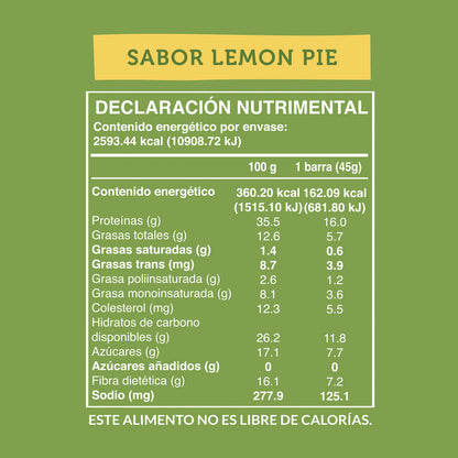 Caja Master Wild Protein Sabor Lemon Pie 10 displays (160 barritas)