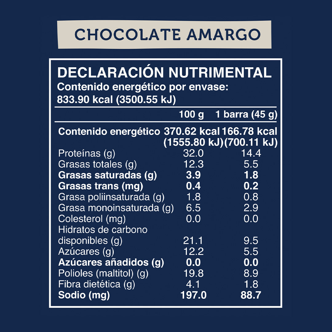 Caja Master Wild Protein VEGANA Sabor Chocolate Amargo 15 display (75 barritas)