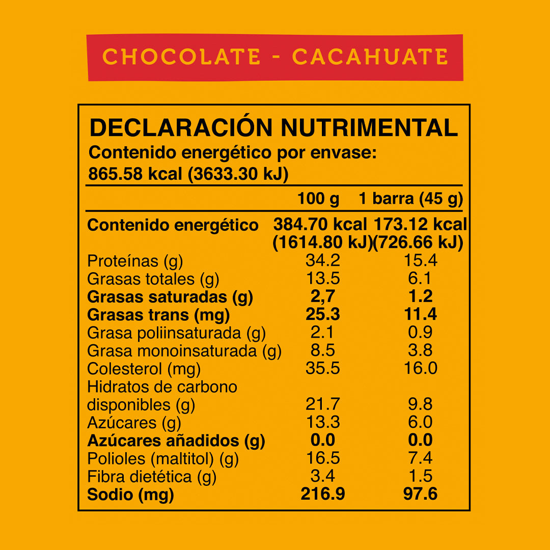 Caja Master Wild Protein Sabor Chocolate y Cacahuate 15 displays (75 barritas)