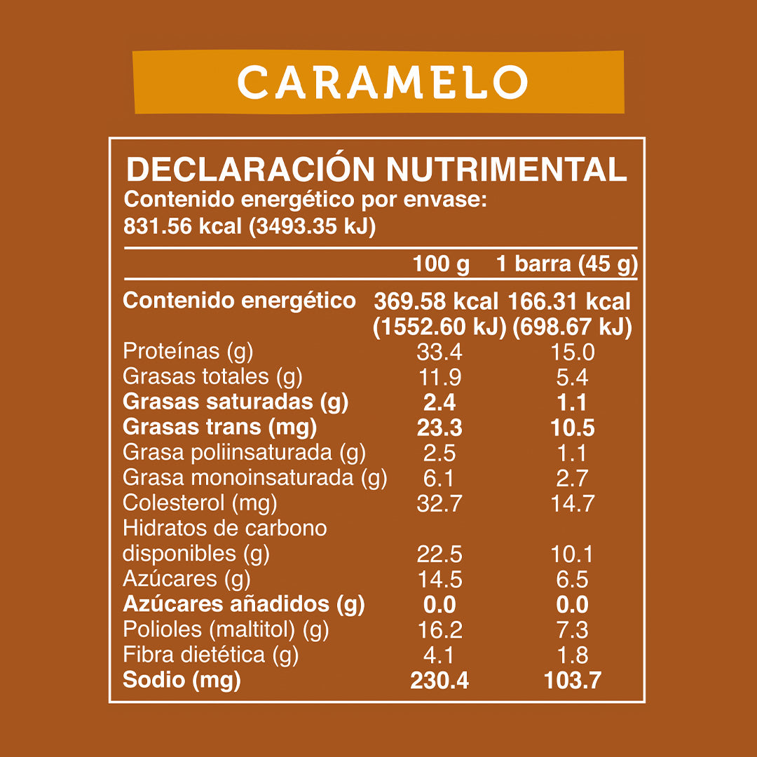 Caja Master Wild Protein Sabor Caramelo 15 displays (75 barritas)