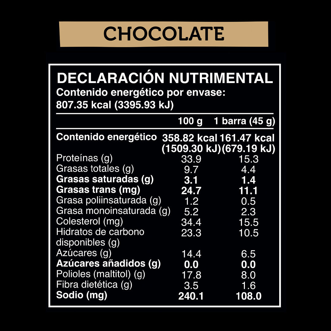 Caja Master Wild Protein Sabor Chocolate 15 displays (75 barritas)
