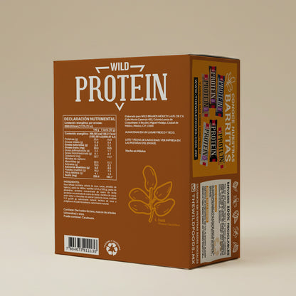 Caja Master Wild Protein Sabor Caramelo 10 displays (160 barritas)
