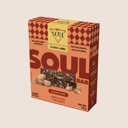 Caja Master Wild Soul sabor Cacahuate 15 displays (60 barritas)