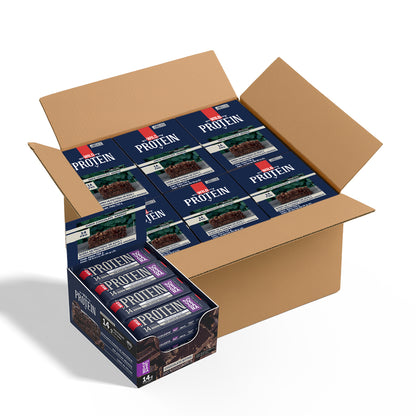 Caja Master Wild Protein VEGANA Sabor Chocolate Amargo 10 displays (160 barritas)