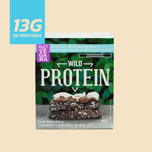 Barra de Proteína VEGANA sabor Chocolate Coco 5 unidades