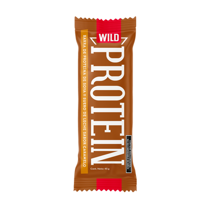 Caja Master Wild Protein Sabor Caramelo 15 displays (75 barritas)
