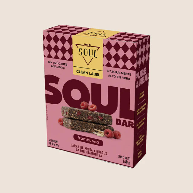 Caja Master Wild Soul sabor Frambuesa 15 displays (60 barritas)
