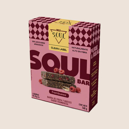 Caja Master Wild Soul sabor Frambuesa 15 displays (60 barritas)