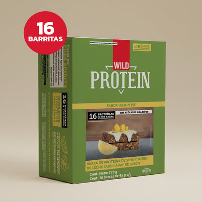 Caja Master Wild Protein Sabor Lemon Pie 10 displays (160 barritas)