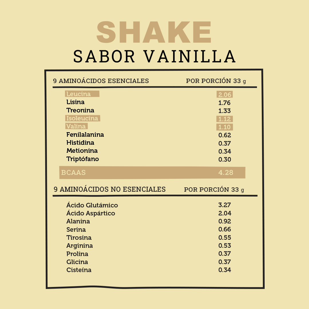 Shake en polvo sabor Vainilla 990G