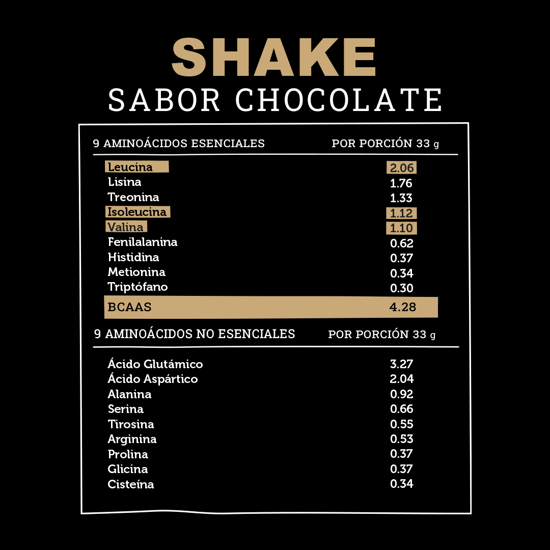 Shake en polvo sabor Chocolate 990G