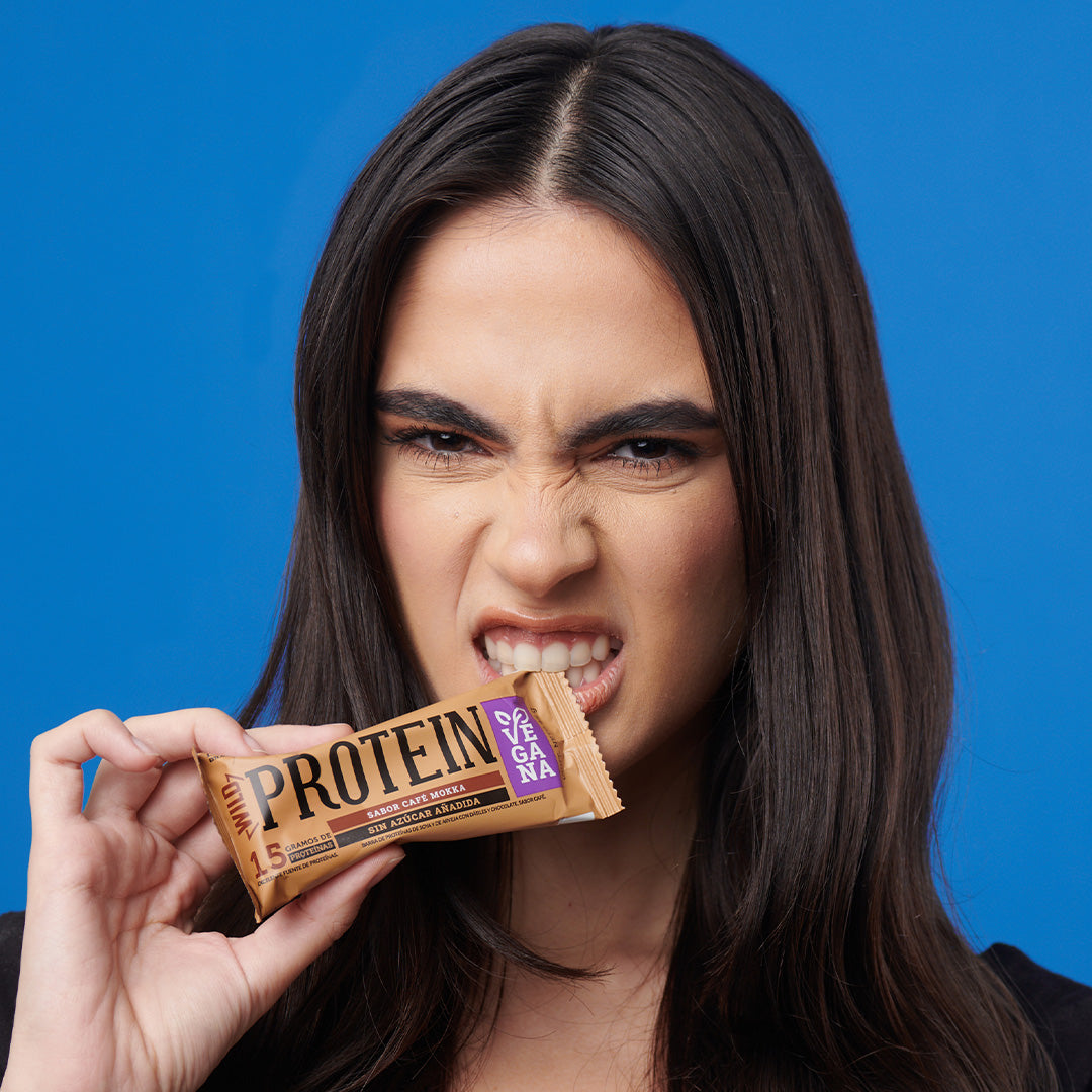 Barra de Proteína VEGANA Sabor Moka 16 unidades