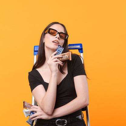 Barra de Proteína VEGANA sabor Chocolate Amargo 16 unidades